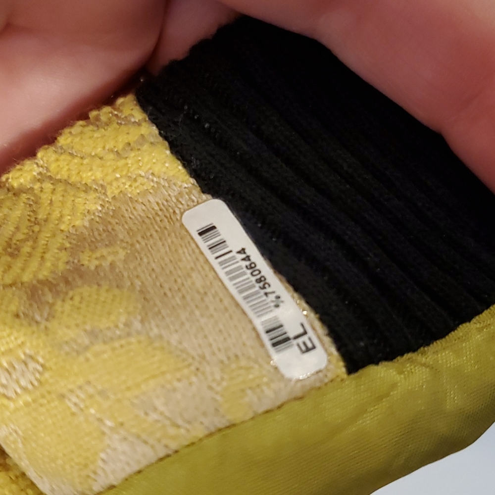Helene Burman London Yellow Brocade Bomber Jacket - Picture 3 of 5